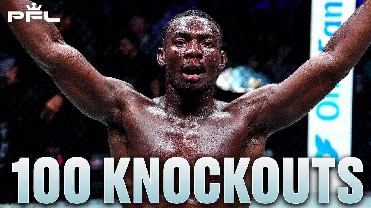 "WHAT A FINISH!" | 100 Knockouts In PFL MMA!