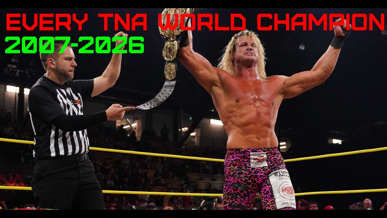Every TNA World Championship Change (2007-2026) backdrop