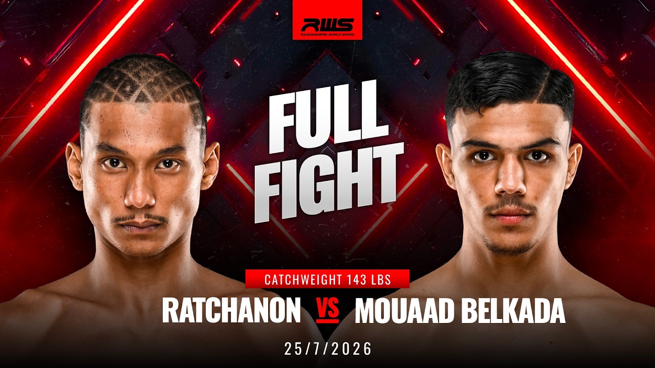 Full Fight l Ratchanon vs Mouaad Belkada l รัชชานนท์ vs มูอาด เบลคาดา l RWS background