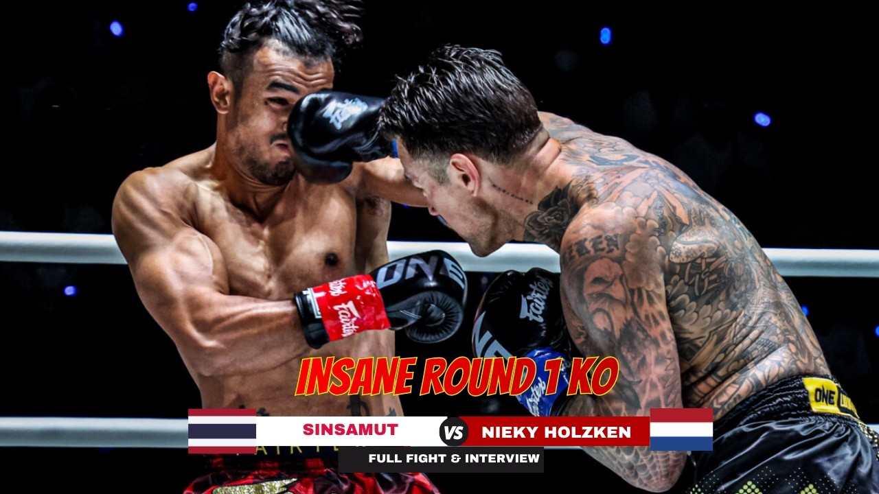 FROM KNOCKDOWN TO SHADOW REALM! Nieky Holzken sleeps Sinsamut in wild rematch backdrop