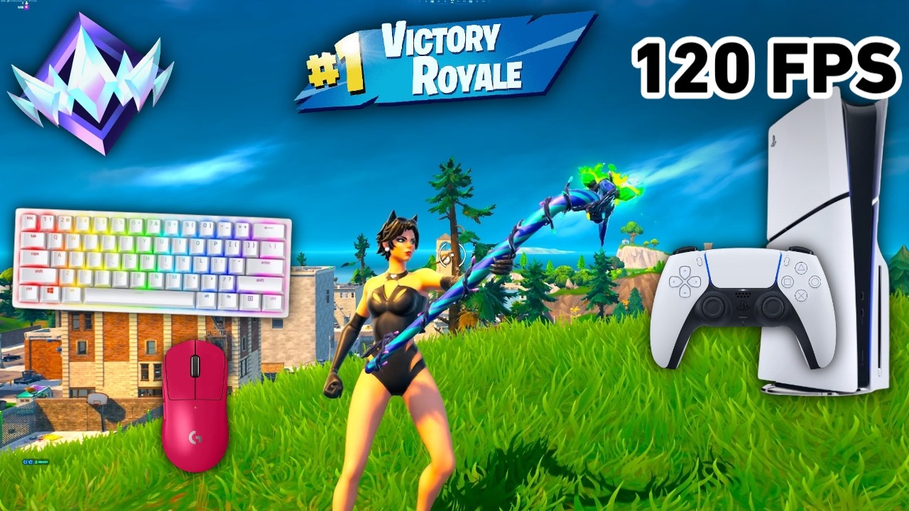 Fortnite Unreal Ranked Reload On PS5 Slim | Keyboard & Mouse Gameplay | 120 FPS | 4K