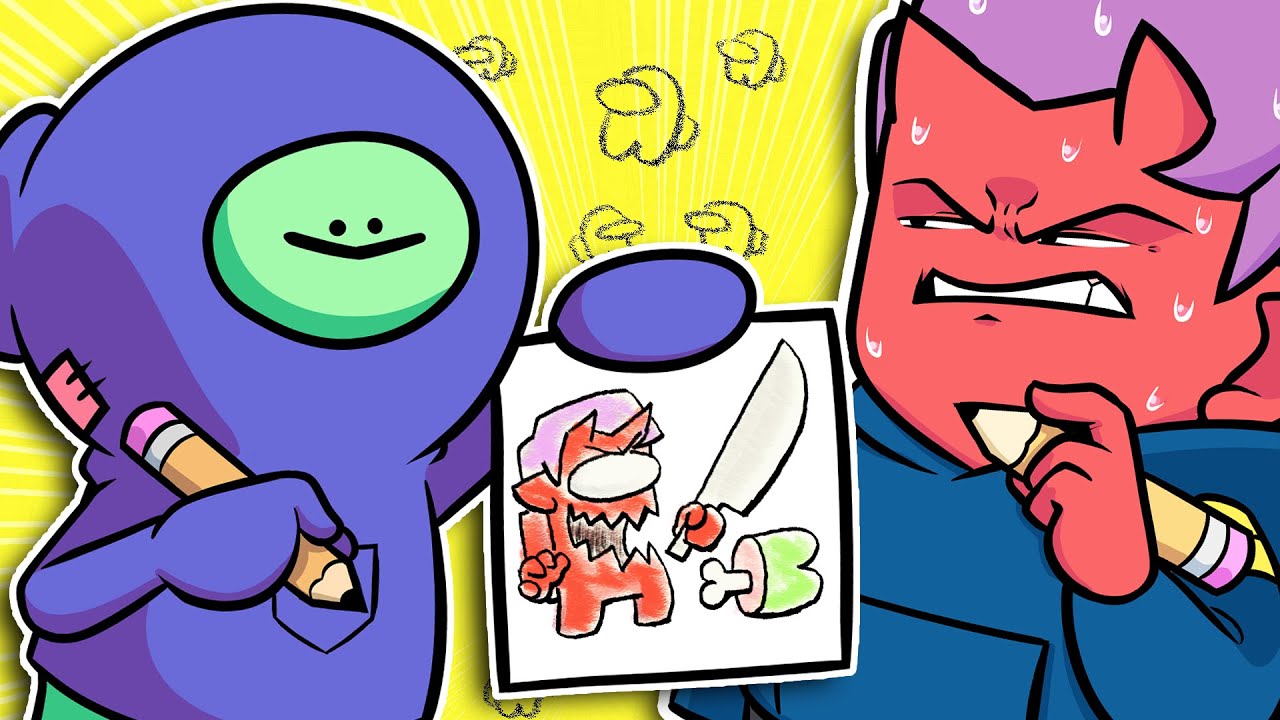 I MADE AMONG US INTO A DRAWING GAME.