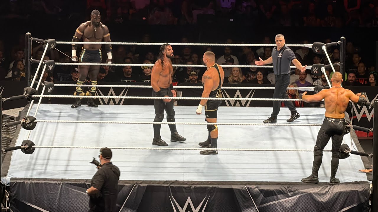 The Vision vs Oba Femi & Seth Rollins Full Match - WWE Live 7/25/2026 background
