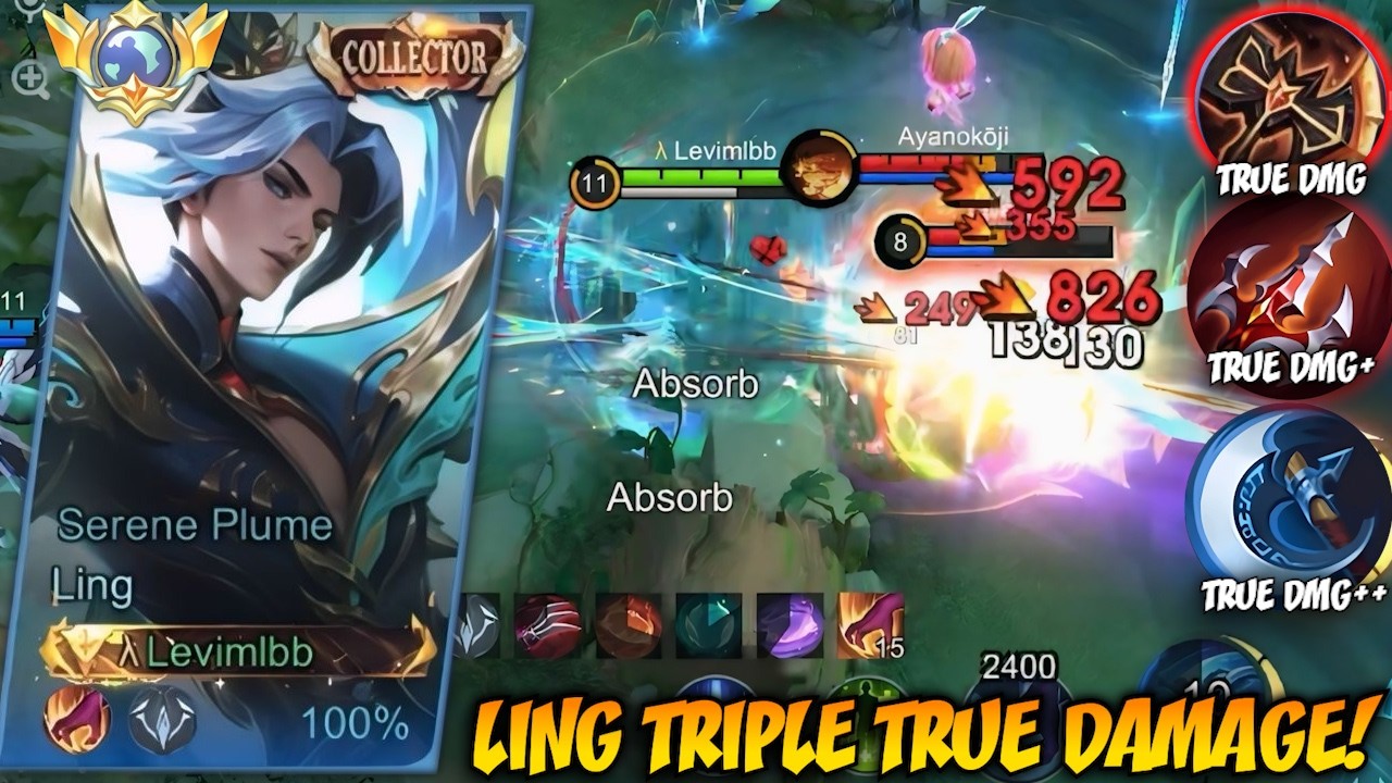 LING AFTER BUFF TRIPLE TRUE DAMAGE BUILD IS BROKEN! THIS BUILD DESTROYS TANK JUNGLER META!