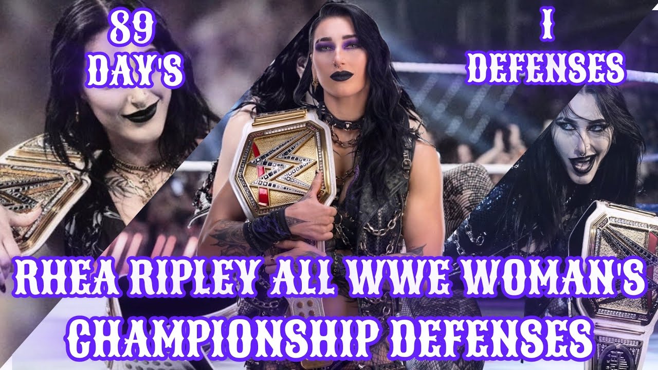 Rhea Ripley All WWE Woman's Championship Defenses ( LivtoMach ) background