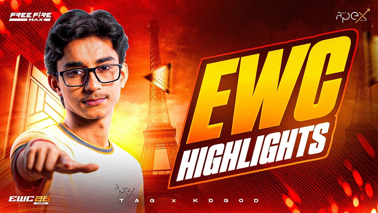 🇮🇳EWC HIGHLIGHTS BY TAG.KDgod || TEAM APEX GAMING