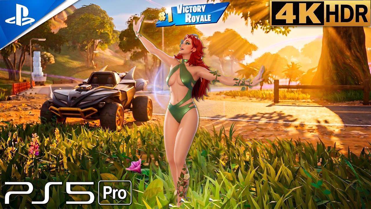 Fortnite (PS5 Pro) 4K 120FPS Gameplay | Poison Ivy Skin