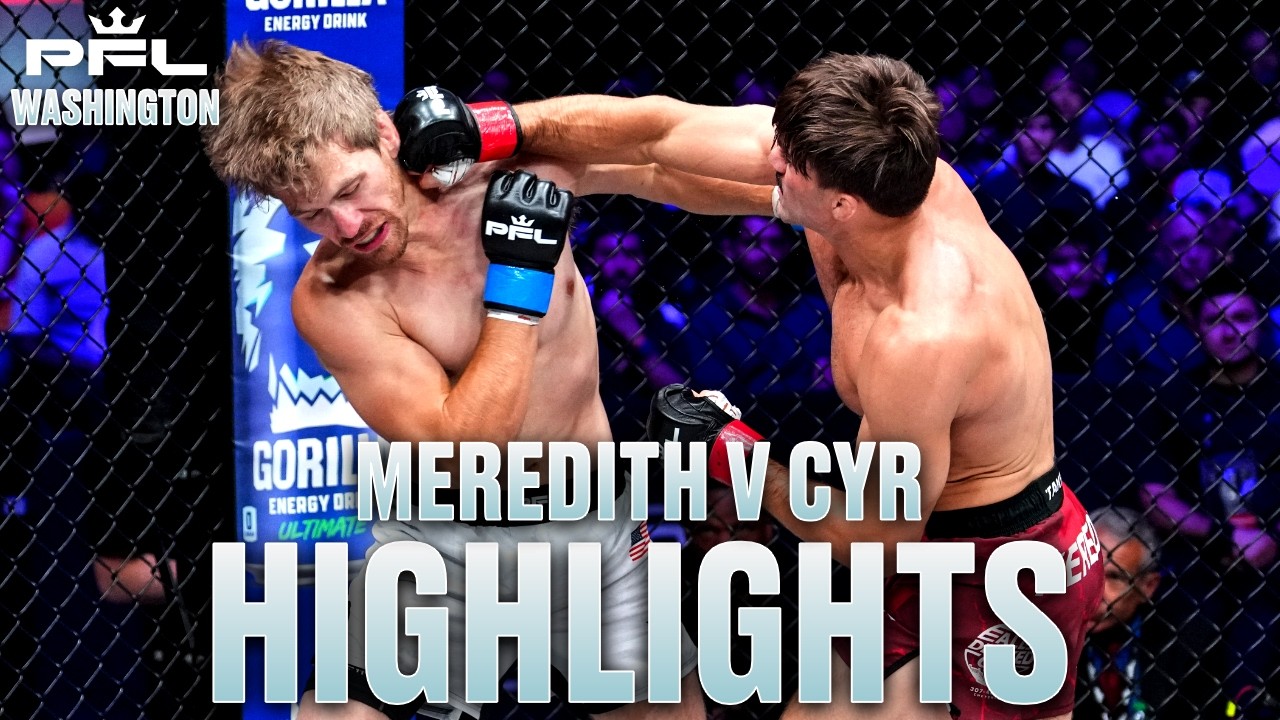 WRESTLING SHOWCASE! | Bryce Meredith v Michael Cyr - Fight Highlights | PFL Washington background
