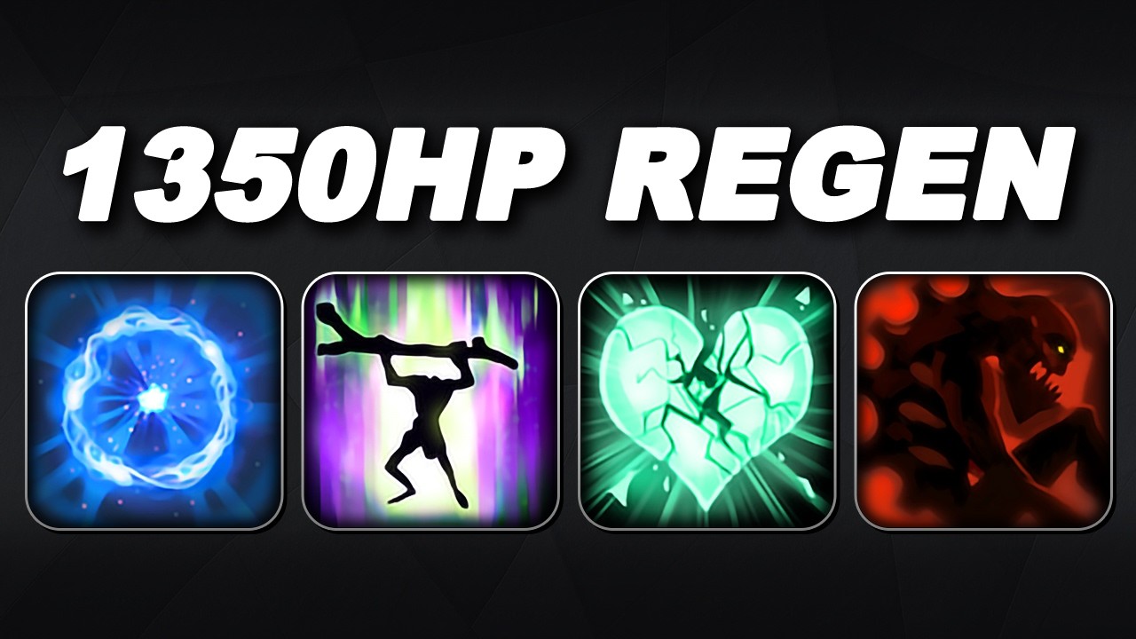 1350HP REGEN FULL HEART Heartstopper Aura + Infest | Dota 2 Ability Draft