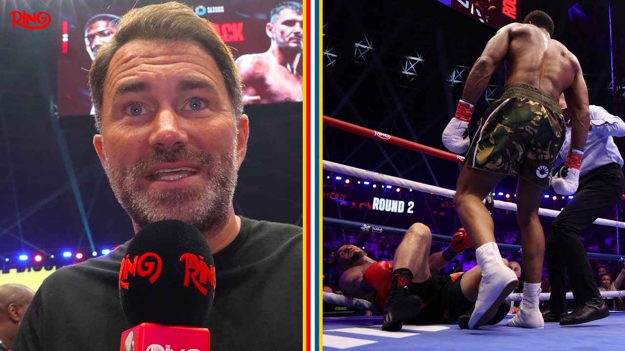 "I DON'T GIVE A S*** ABOUT TYSON FURY" Eddie Hearn REACTS To Anthony Joshua SCARE Vs Kristian Prenga background