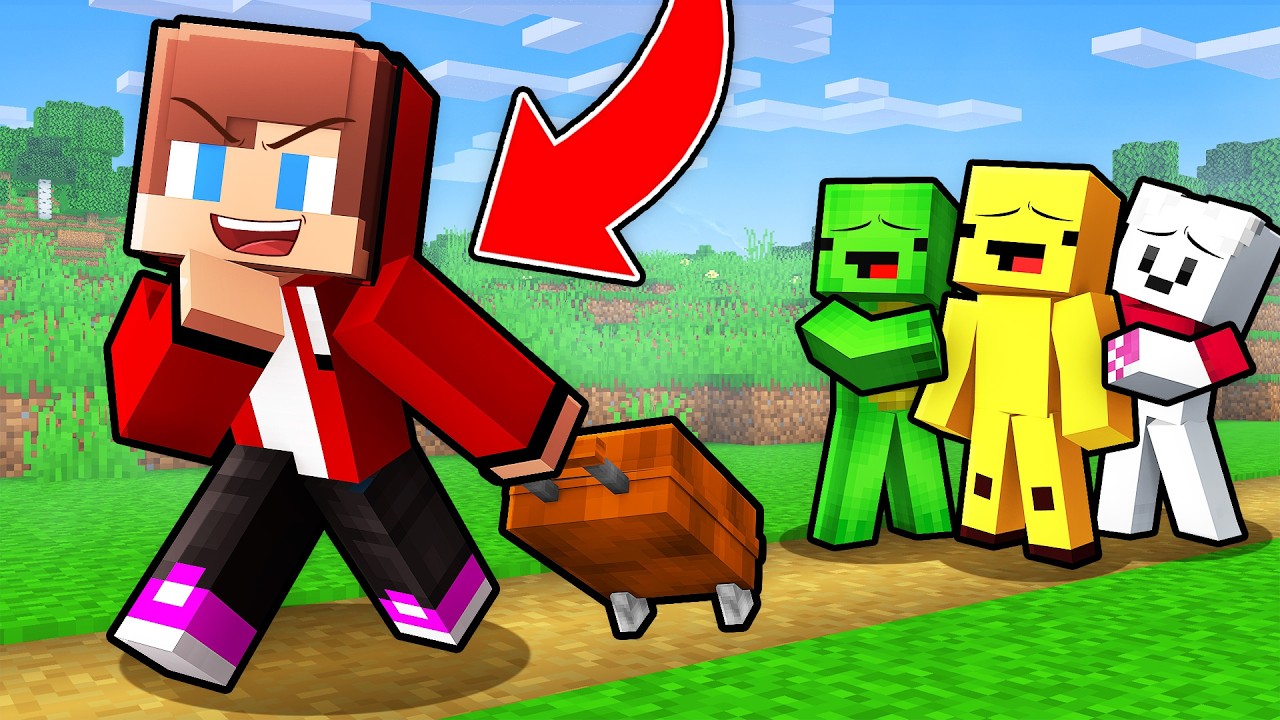 JJ Fake LEAVING From His FRIENDS in Minecraft... backdrop