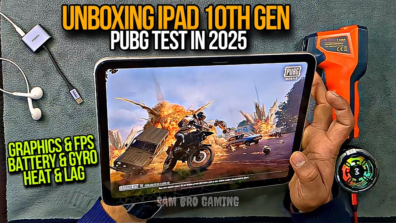 UNBOXING iPad 10th Generation & PUBG Test 2025 | Graphics & FPS | Heat & Lag | Battery | Electro Sam