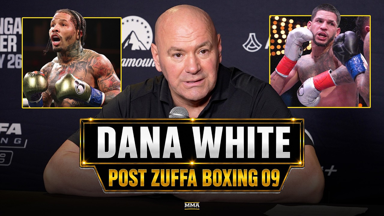 Dana White Interested In Working With Tank Davis, Reacts To Zuffa Boxing 09 | MMA Fighting backdrop