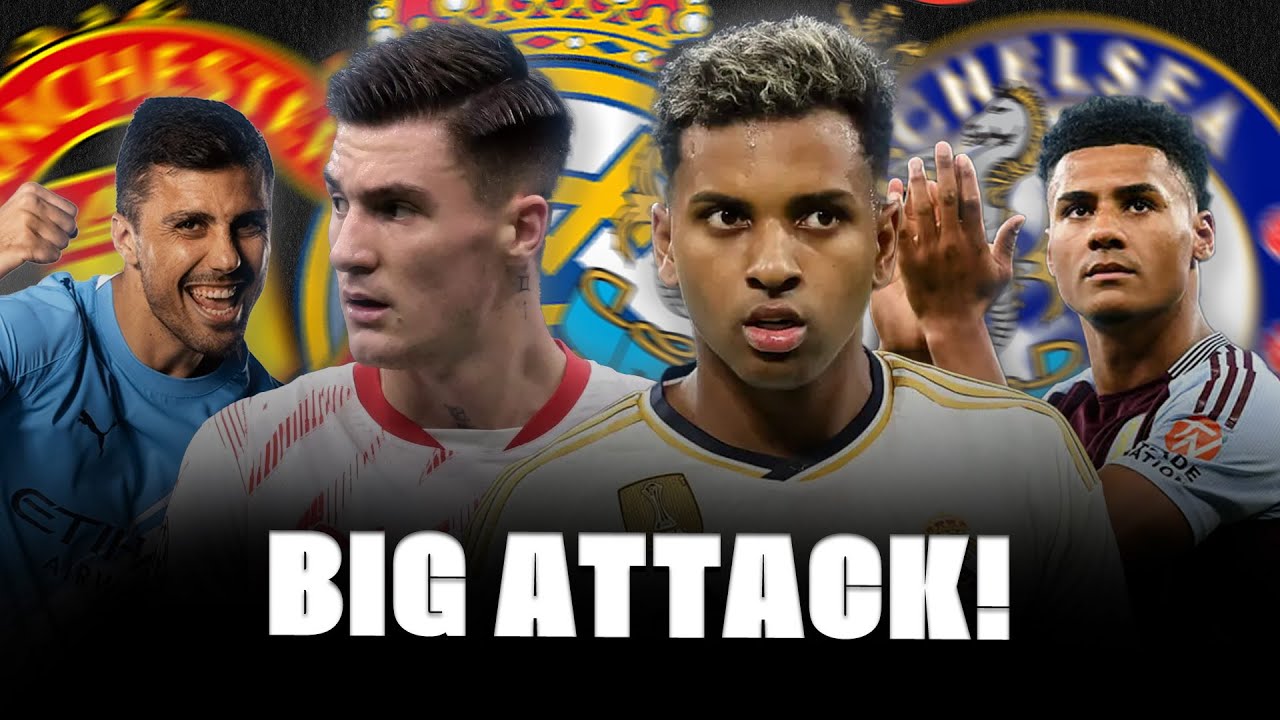 🚨 SESKO DETAILS UNITED WEAPON! RODRYGO, RODRI AND REAL MADRID, WATKINS, HATO… background