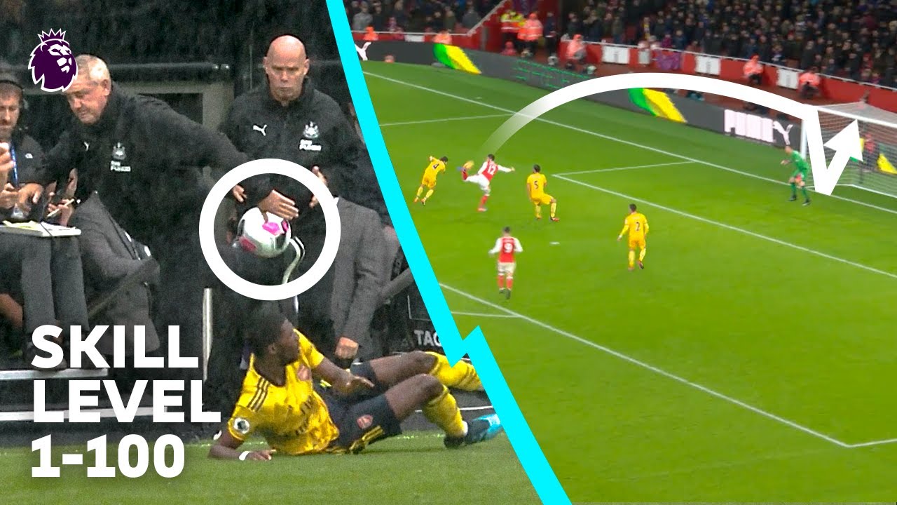100 INSANE Premier League skills but they get more impressive 🔥 background