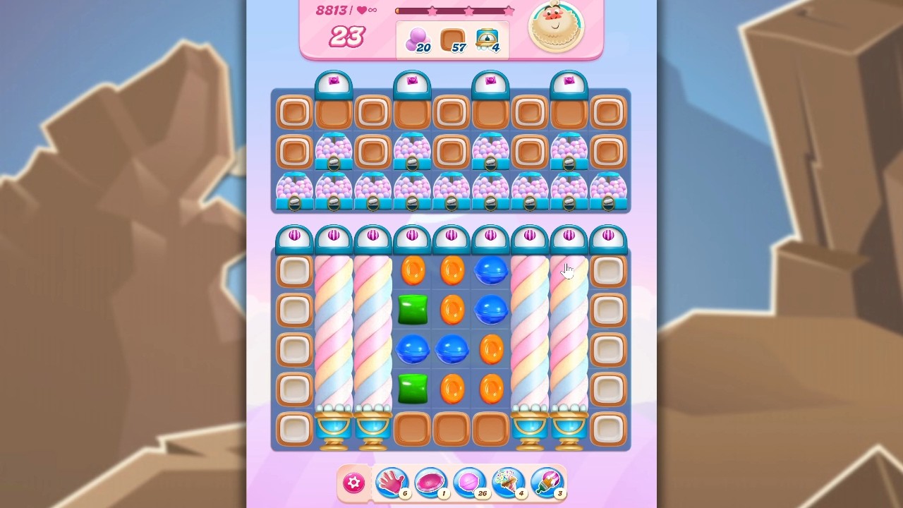 Candy Crush Saga LEVEL 8813 NO BOOSTERSÂ (new version)đâïž