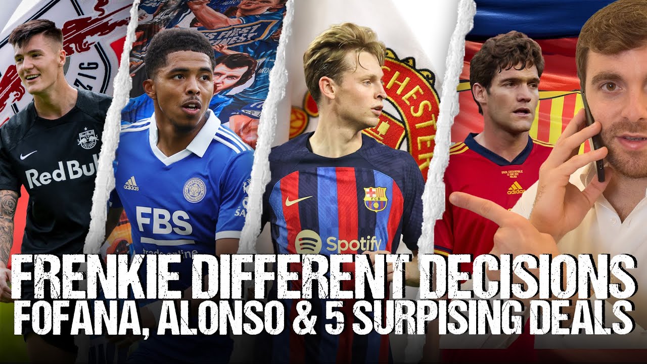 🚨 DE JONG: DIFFERENT DECISIONS! 5 SURPRISING DEALS, ALONSO, FOFANA… background
