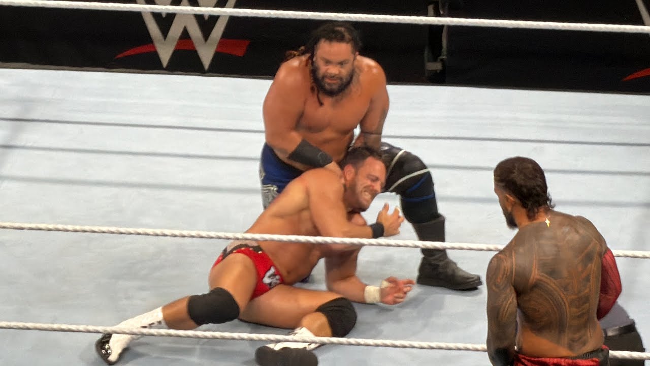 Jacob Fatu Jey Uso Jimmy Uso vs LA Knight Solo Sikoa Royce Keys - WWE Live July, 26, 2026