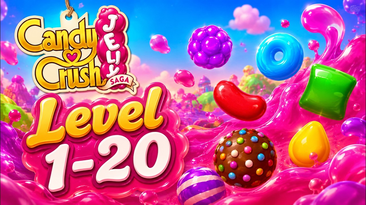 Candy Crush Jelly Saga - Gameplay Walkthrough Level 1-20 #1
