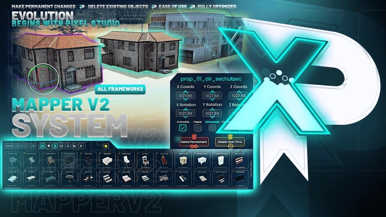 Pixel Mapper V2 – The Ultimate In-Game FiveM Map Editor | Full Showcase