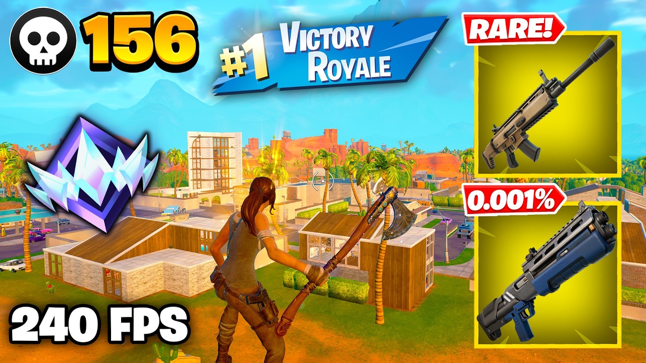 156 Elimination "RANKED RELOAD" Gameplay Wins (Fortnite Chapter 7 Keyboard & Mouse)