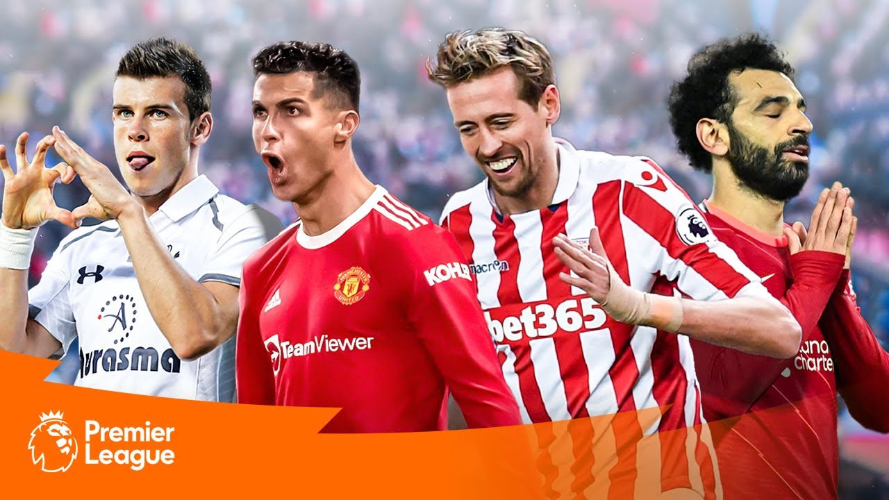 MOST ICONIC Premier League celebrations ft. Bale, Ronaldo, Crouch & Salah background