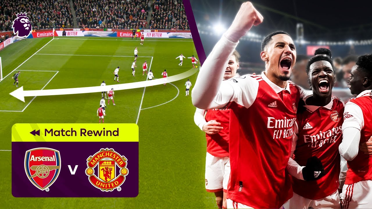 90TH MINUTE WINNER! | Arsenal vs Manchester United | Premier League Highlights background