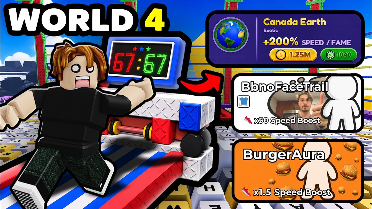 I Became The #1 Player Of World 4 (bbno$ World) In +1 Speed Keyboard Escape