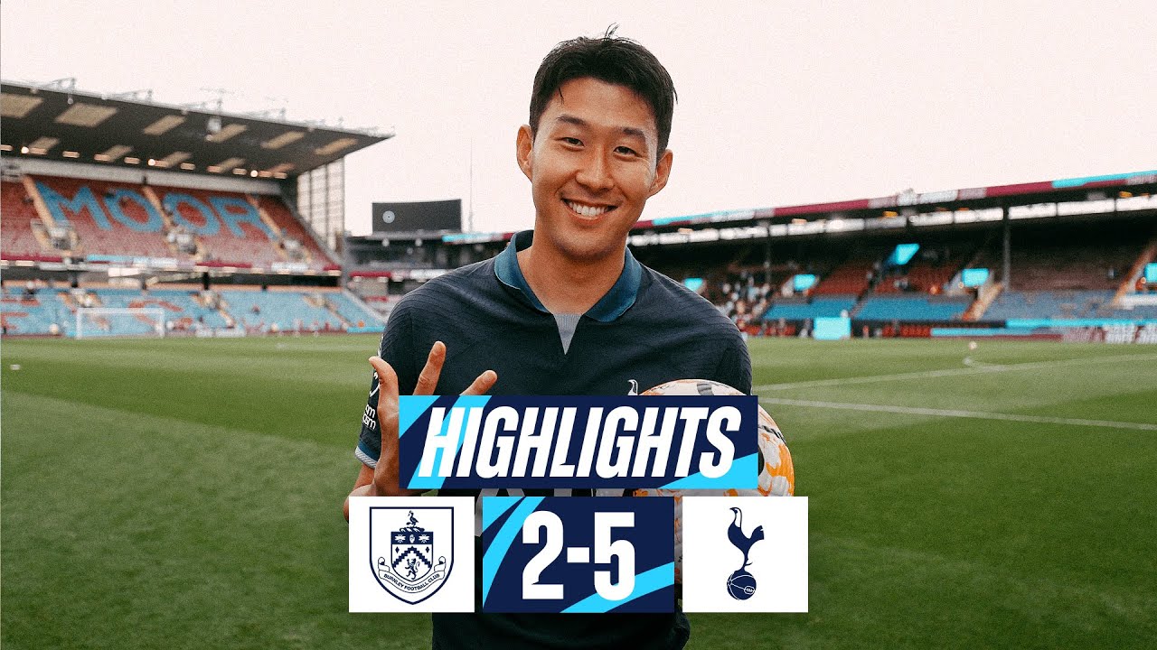 BURNLEY 2-5 TOTTENHAM HOTSPUR // PREMIER LEAGUE HIGHLIGHTS // HEUNG-MIN SON SCORES HAT-TRICK background