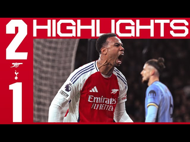 NORTH LONDON DERBY HIGHLIGHTS | Arsenal vs Tottenham Hotspur (2-1) | EPL | Gabriel, Trossard