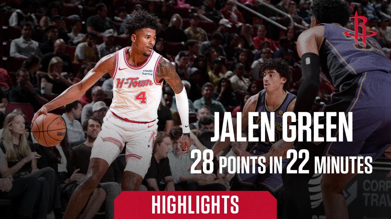 Jalen Green Game Highlights vs Lakers 11/8/23 l Houston Rockets background