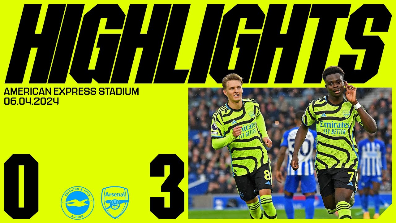 HIGHLIGHTS | Brighton & Hove Albion vs Arsenal (0-3) | Saka, Havertz & Trossard seal key victory!