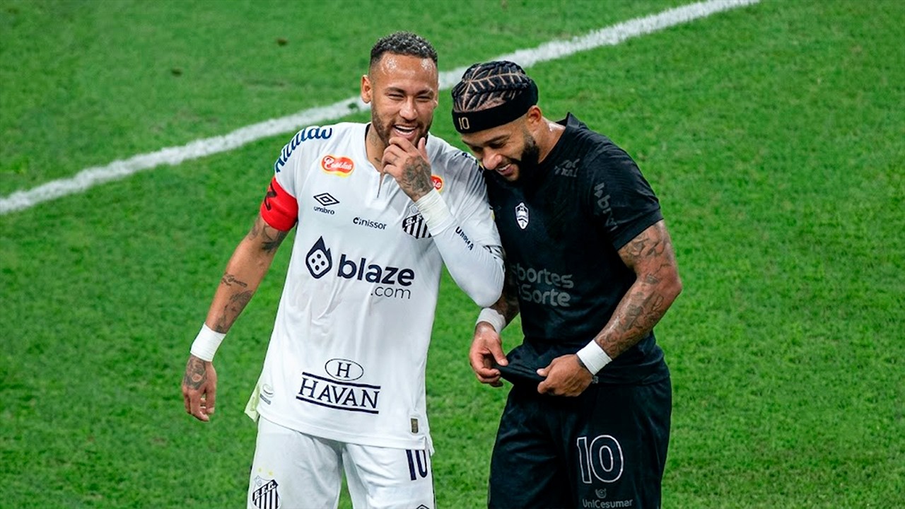 The Day Neymar & Memphis Depay FACED Each Other in Brazilian Footbal