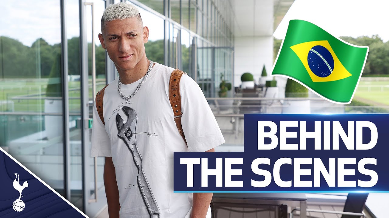 Richarlison's first day at Spurs | BEHIND THE SCENES background