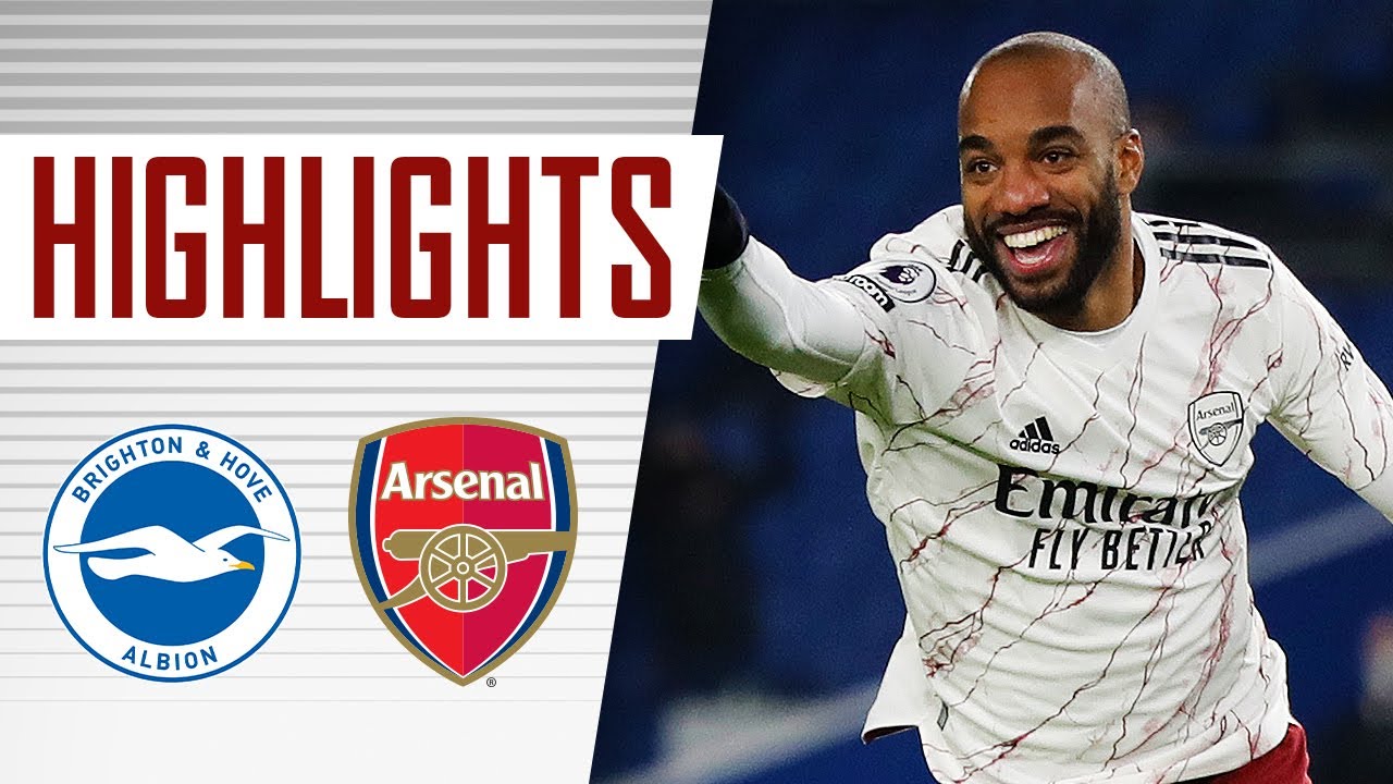 HIGHLIGHTS | Lacazette scores the winner | Brighton vs Arsenal (0-1) | Premier League background
