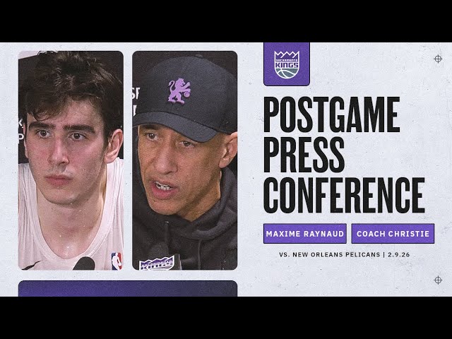 Maxime Raynaud & Doug Christie | Postgame Interviews 2.9.26