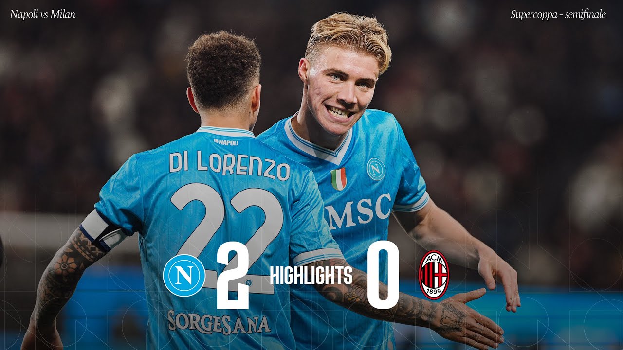 Highlights | Napoli - Milan 2-0 | Semifinale Supercoppa background