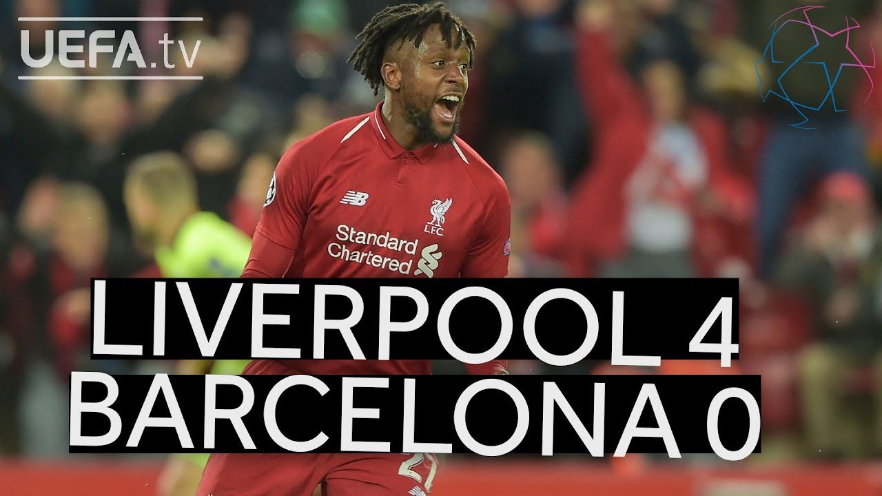LIVERPOOL 4-0 BARCELONA #UCL HIGHLIGHTS background