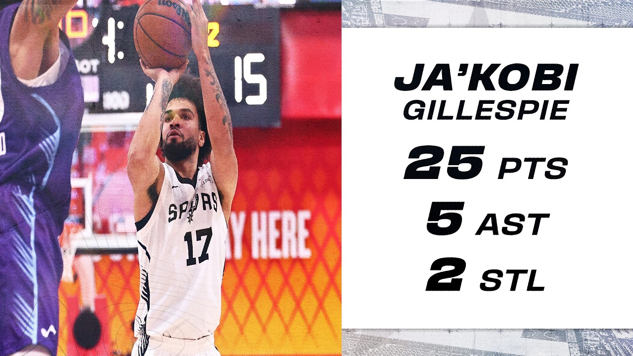 JA'KOBI GILLESPIE BALLED OUT IN GAME 4 OF SUMMER LEAGUE!