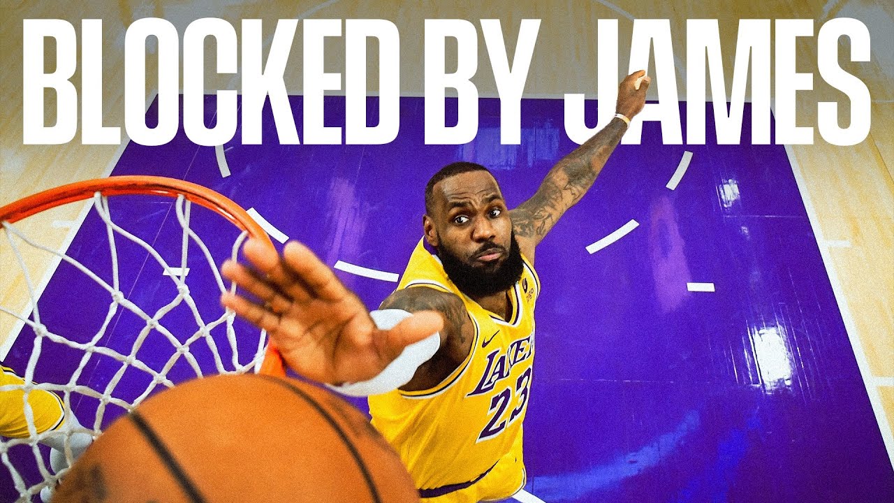 BEST OF: LeBron James Chase Down Blocks as a Laker (so far) background