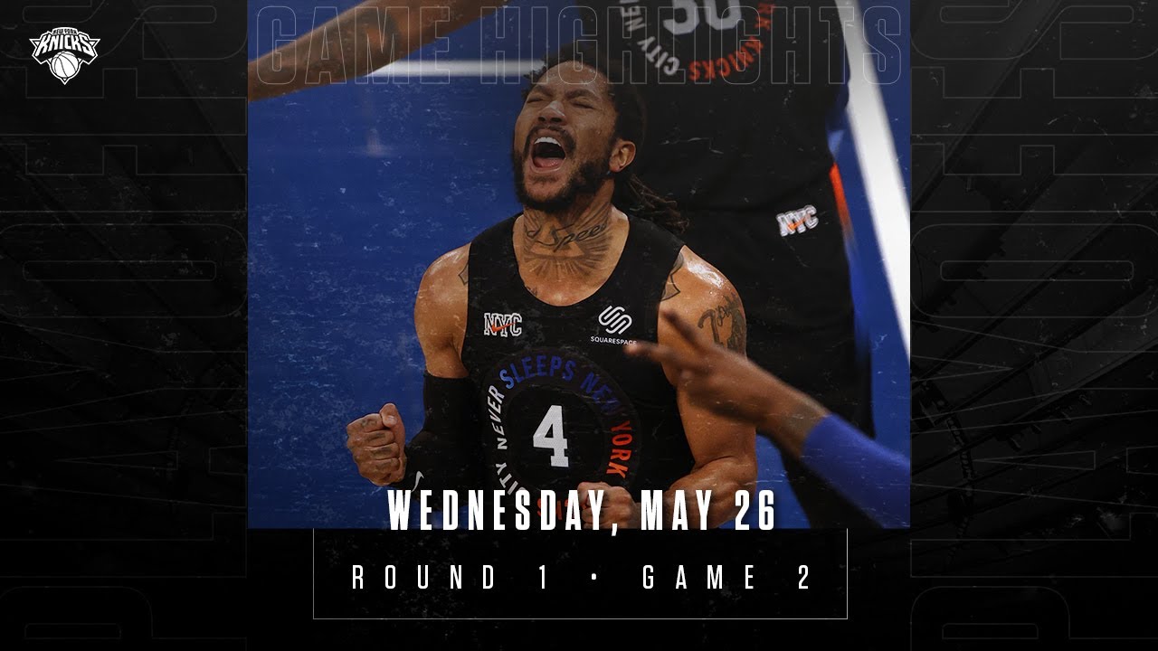 Round 1, Game 2 Highlights | New York Knicks vs Atlanta Hawks background