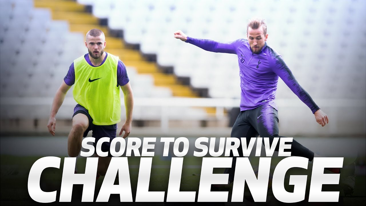 SCORE TO SURVIVE CHALLENGE | Ft. Son, Kane, Eriksen, Lucas, Dier & Aurier! background