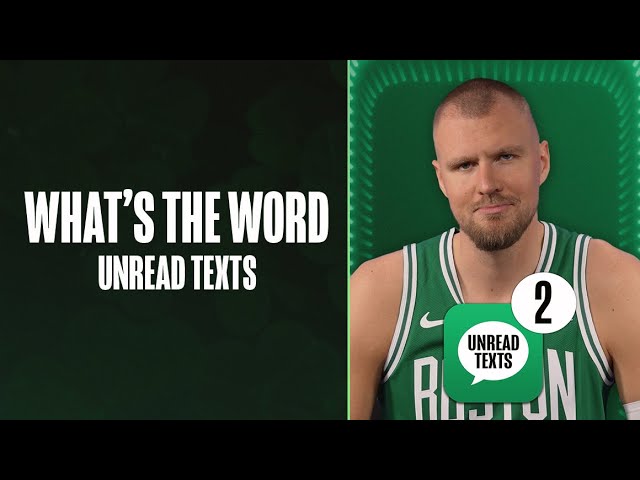 Celtics reveal how many unread texts they have 😂 | What's the Word?