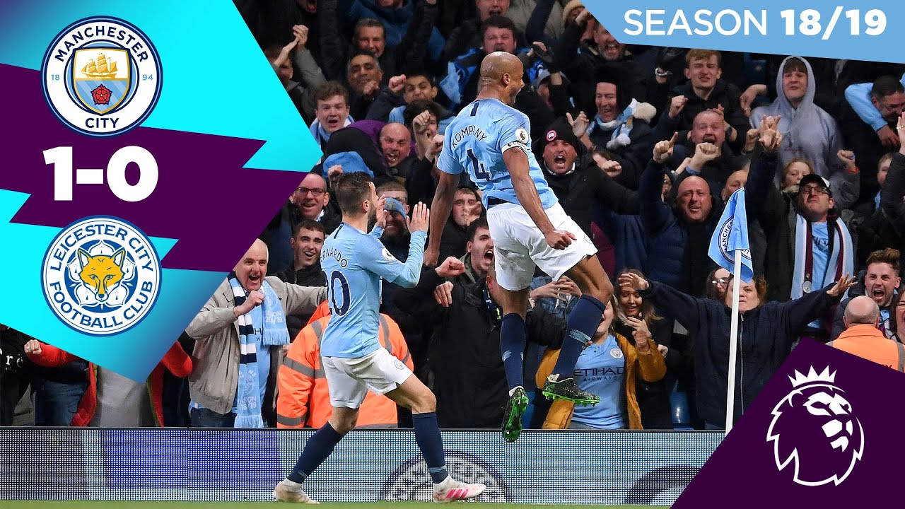 MAN CITY 1-0 LEICESTER HIGHLIGHTS | "NO VINNY, DON'T SHOOT" | On This Day 6th May 2019 background