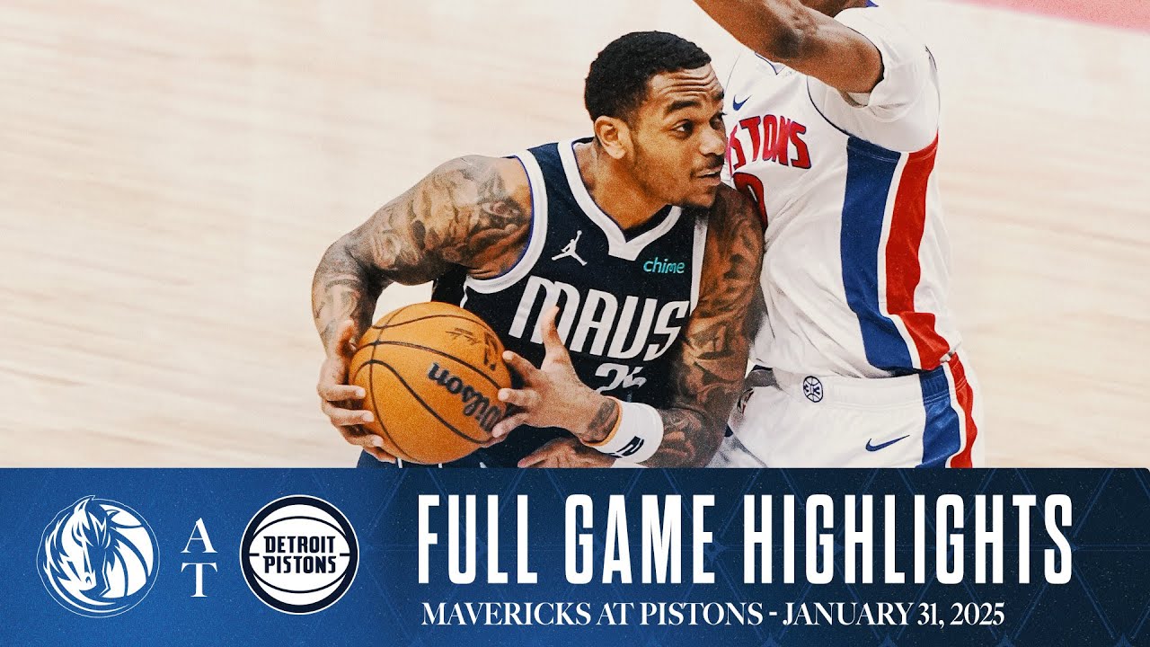 Dallas Mavericks Highlights vs. Detroit Pistons | January 31, 2025 background