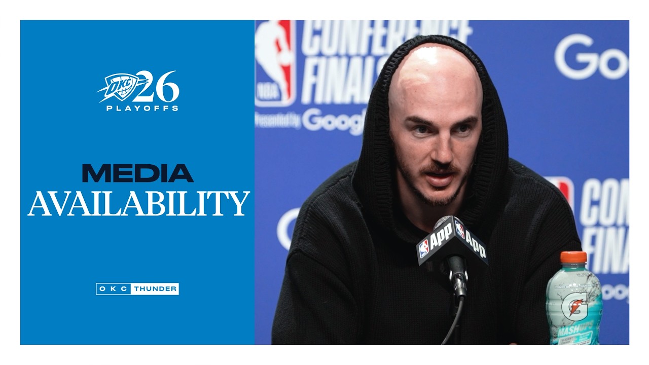 Alex Caruso on overall offensive efficiency | Playoffs | WCF Game 2 | Postgame Media | May 20, 2026