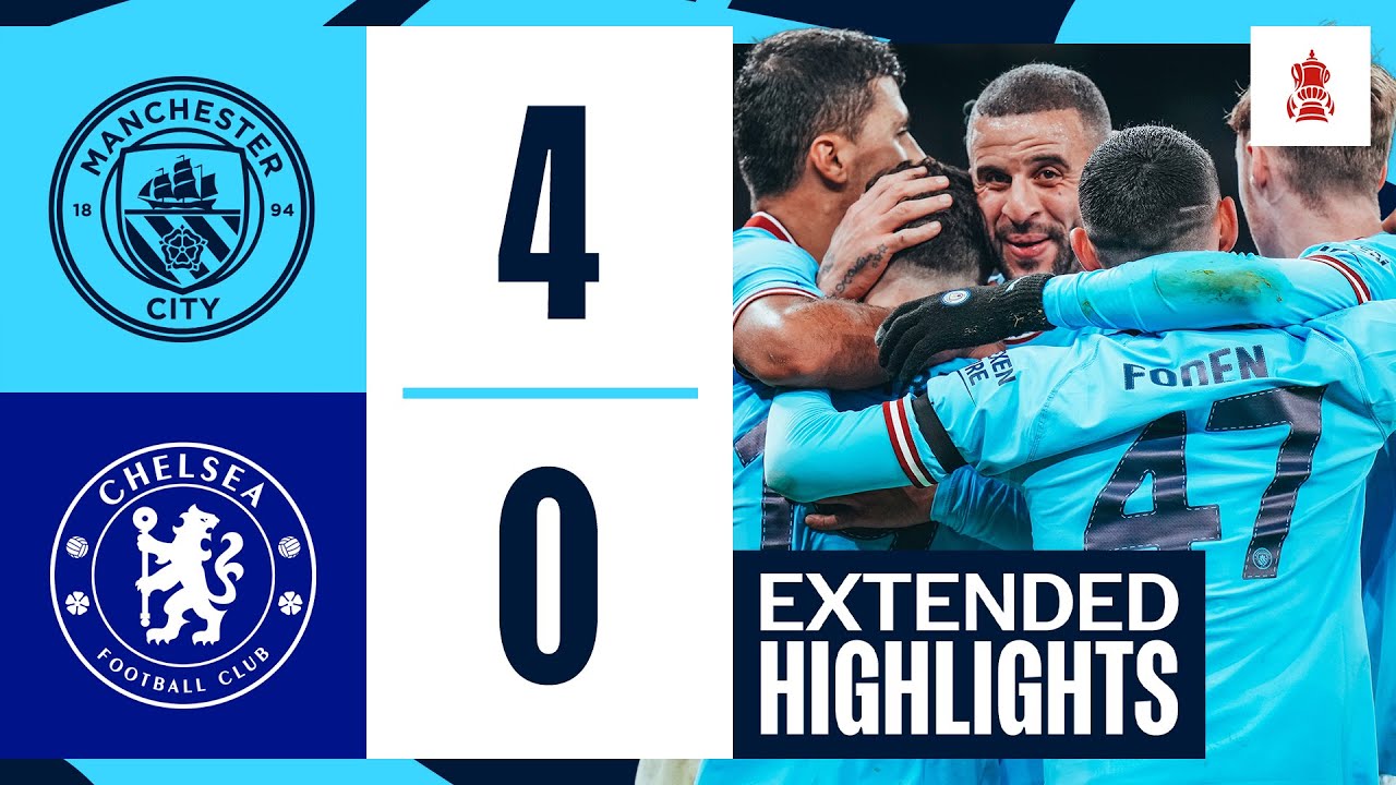 EXTENDED HIGHLIGHTS | Man City 4-0 Chelsea | Mahrez, Alvarez & Foden goals seal FA Cup progress!