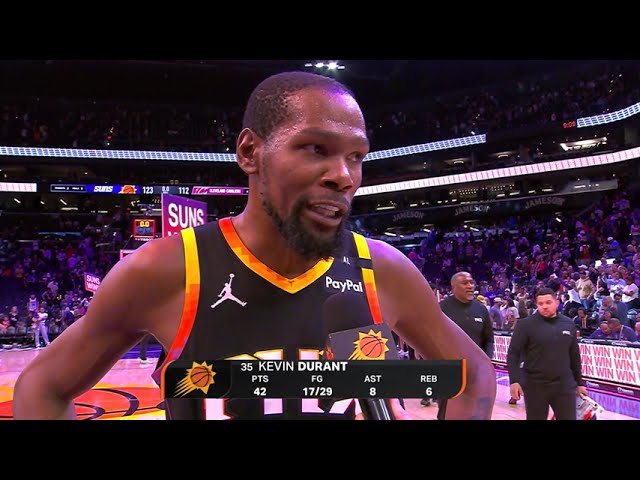 Phoenix Suns Postgame On Court Interview: Kevin Durant | 3-21-25 background