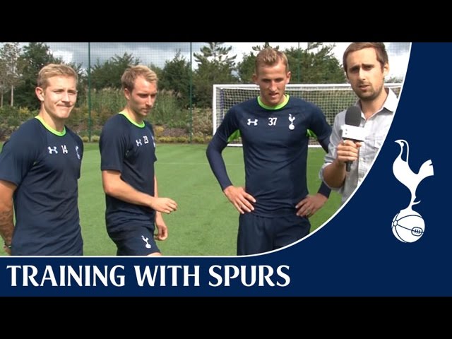 Spurs Crossbar Challenge ft. Eriksen, Holtby & Kane background