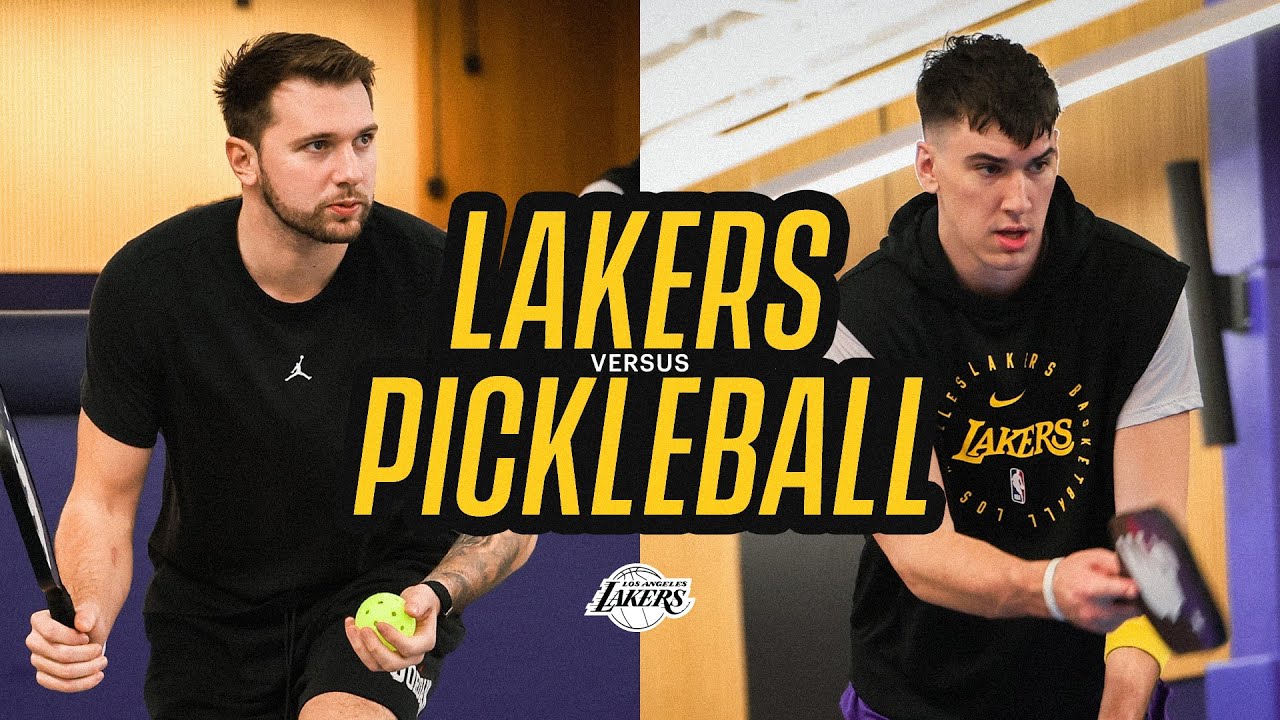 Luka, JJ, and Jake Went OFF in the Lakers Pickleball Tournament background